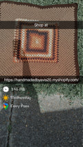 Browns baby blanket